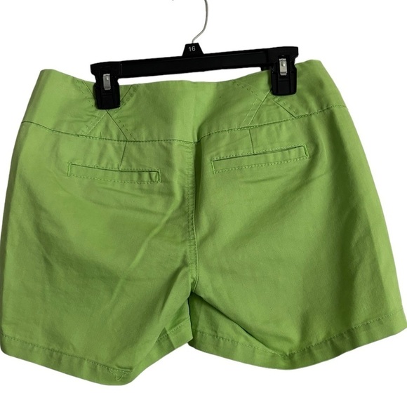Copper Key Size 3 Lime Green Short Chino Shorts Mid Rise Stretch Preppy - Picture 3 of 9